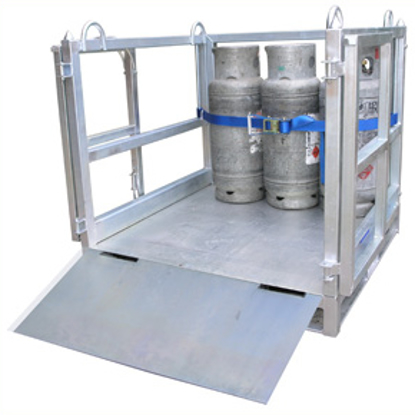 Picture of Cage for Transporting Gas Cylinders with Ramp (Flat Packed)