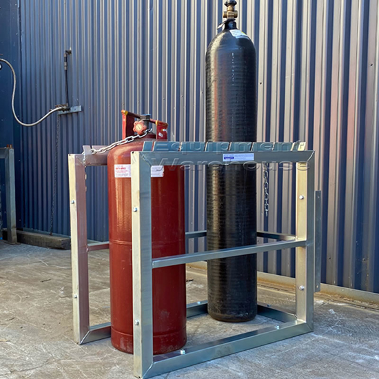 Gas Cylinder Storage Rack - 450 x 900 | LPG Gas Cages | Forklift ...